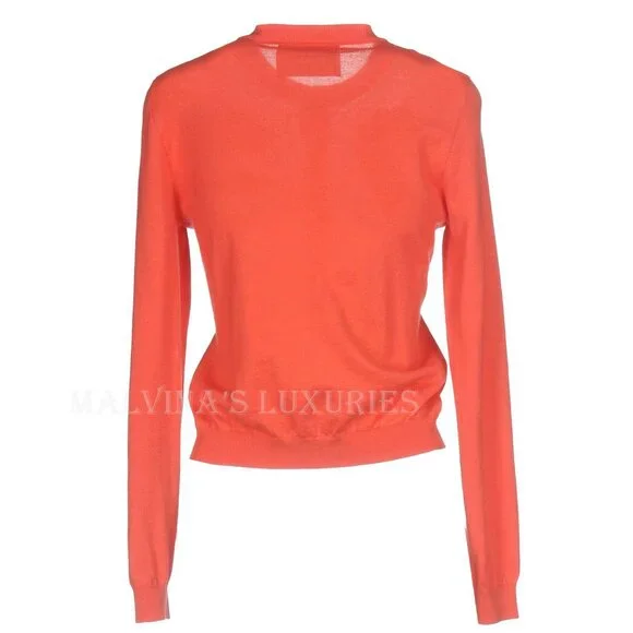 BOUTIQUE MOSCHINO SWEATER SEQUIN CRYSTAL PATCHES PINK WOOL CARDIGAN sz 40 6 - Picture 3 of 6